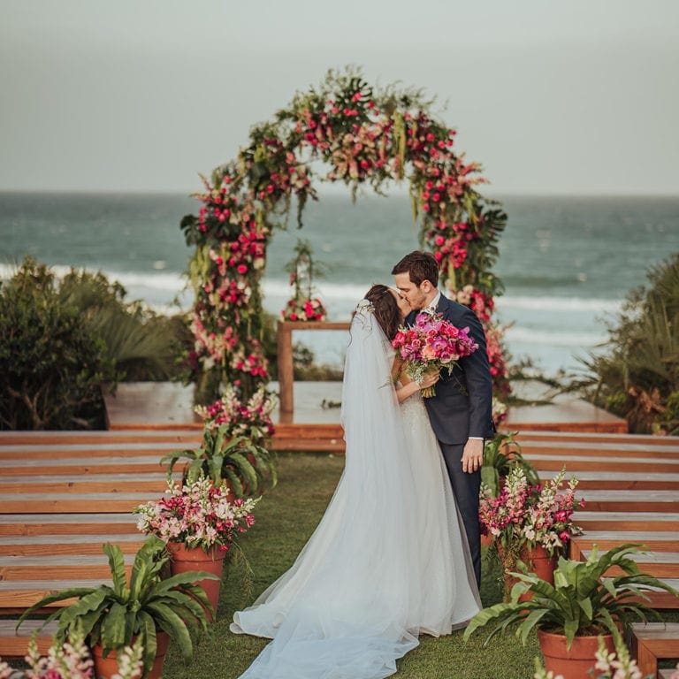 arco para cerimônia de casamento