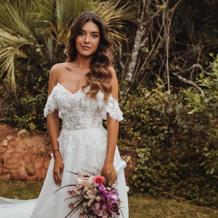 vestido de noiva casamento na praia